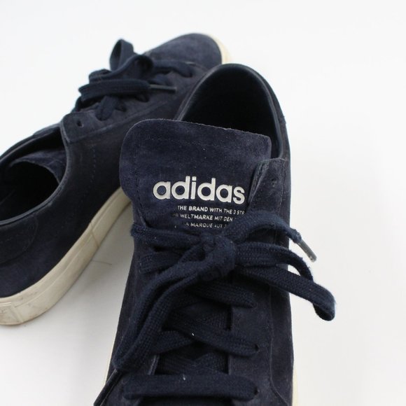 Adidas Dark Navy Blue Faux Suede Women's Sneakers US 6 - Picture 3 of 9